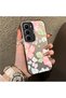 Infinix Hot 60 Pro Compatible Fresh Pink White Flower Ivy Full Surround Elegant Shockproof Printing