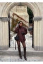 Brown Loren Belted Suede Jacket - 8