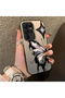 Samsung Galaxy S22 Ultra Compatible Cool Ink Pink White Butterfly Star Simple Style Shock Absorbing