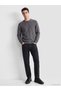 Vizyon New Season Gray Crew Neck Men's Knitwear Sweater - 2
