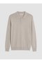 Lcw Vision Gray Polo Collar Men's Knitwear Sweater - 5