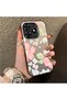 Tecno Spark 10 Pro Compatible Fresh Pink White Flower Ivy Full Surround Elegant Shockproof Printing