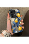Infinix Note 50 Pro Plus Compatible Yellow Lemon Blue Leaf White Small Flower Shock Absorbing Protection