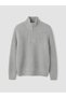 Peak New Season Gray Stand Collar Men's Knitwear Sweater - 4