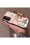 Samsung Galaxy A15 4G/5G Compatible Fresh Pink White Flower Ivy Full Surround Elegant Shockproof Printing - 2