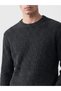 Peak New Season Black Ribbed Crew Neck Men's Knit Sweater - 3