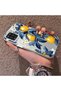 Samsung Galaxy A12/M12 Compatible Yellow Lemon Blue Leaf White Small Flower Shock Absorbing Protection - 2