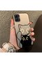 Samsung Galaxy A05 Compatible Simple Striped Cute Black Cat Impact Wear Resistant Art Print
