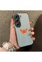 Tecno Camon 40 Pro 5g Compatible Simple Striped Cartoon Little Red Crab Shockproof Illustration