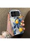 Poco F8 Pro 5g Compatible Yellow Lemon Blue Leaf White Small Flower Shock Absorbing Protection
