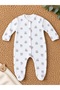 Newborn Girl Baby 100% Cotton Patterned 2-Piece Jumpsuit Set with Booties 3-6 Months - 5