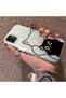 Samsung Galaxy A03/A04E/A04 Compatible Simple Stripes Cute Black Cat Impact Wear Resistant Art Print - 2