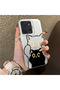 Poco C85 4g Compatible Simple Striped Cute Black Cat Impact Wear Resistant Art Print