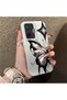 Poco F7 Compatible Cool Ink Pink White Butterfly Star Simple Style Shock Absorbing