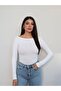 Kayık Yaka Slim Fit Blouse - 4