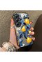 Tecno Camon 40 Compatible Yellow Lemon Blue Leaf White Small Flower Shock Absorbing Protection