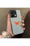 Poco X6 Compatible Simple Striped Cartoon Little Red Crab Shockproof Drawing