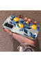 Samsung Galaxy S21 Fe Compatible Yellow Lemon Blue Leaf White Small Flower Shock Absorbing Protection - 2