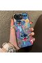 iPhone 16E Compatible Colorful Decorated Cartoon Cute Monster Shockproof Pattern