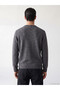 Vizyon New Season Gray Crew Neck Men's Knitwear Sweater - 3