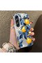Tecno Camon 40 Compatible Yellow Lemon Blue Leaf White Small Flower Shock Absorbing Protection