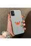 Samsung Galaxy A51 4g Compatible Simple Striped Cartoon Little Red Crab Impact Resistant Drawing