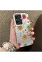 Realme Note 60 Compatible Colorful Multicolor Daisy Plants Retro Hand Drawn Flower Print