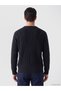 Anthracite Crew Neck Ribbed Men's Knitwear Sweater - 3