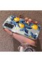 Samsung Galaxy M34 Compatible Yellow Lemon Blue Leaf White Small Flower Shock Absorbing Protection - 2