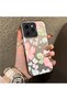 Tecno Spark 40 Compatible Fresh Pink White Flower Ivy Full Surround Elegant Shockproof Printing