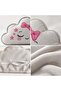 Gray Cloud Pillow-5 with Cute Face Design - Decorative Pillow for Baby and Children's Room 34.5X22 cm - 3