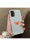 Samsung Galaxy A04S Compatible Simple Line Cartoon Little Red Crab Impact-Resistant Drawing