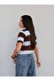 Striped Short Sleeve Knitwear Sweater - 4