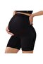 - High-Waisted Maternity Safety Shorts PU020 Black L