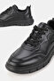 Men's Black Genuine Natural Leather 39-45 Size Eva Sole Lace-Up Daily Shoes - 3