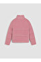 High Collar Velvet Girls' Puffer Coat - 4