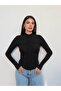 Gathered Front Zippered Blouse - 4