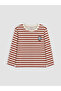Rmz Gi̇yi̇m Farkiyla Zero Roba Collar Striped Boys' T-Shirt