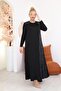 Plus Size Pleated Modal Fabric Dress - 4
