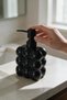 Bubble Glass Liquid Soap Dispenser Black 300ml