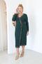 Plus Size Double Breasted Collar Crepe Fabric Evening Dress - 5