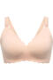 - Seamless Support Floral Nursing Bra, Oyster Pink -L