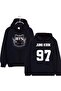 Bts Jung Kook 97 Printed Cotton 3 Thread Threaded Oversize Sweatshirt