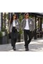 Wellsoft Fabric Lamb Feather Stand Collar Pocketed Snap-Front Unisex Jacket for Women and Men - 6