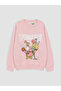 Rmz Gi̇yi̇m Farkiyla Spongebob Printed Thick Sweatshirt for Girls