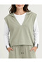 3-Piece Women's Set with Hooded Vest - 3