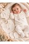 5 Piece 100% Cotton Bird Embroidered Scalloped Newborn Baby Girl Hospital Discharge Bodysuit Set Gift - 3