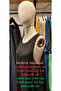 Women's Natural Linen Sleeveless Dress & Silk Blend Tassel Detailed Long Kimono Jacket Set - 5