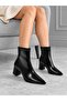 Women's Pointed Toe 7cm Thick Heel Boots