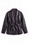 Black Belted Leather Jacket - 2